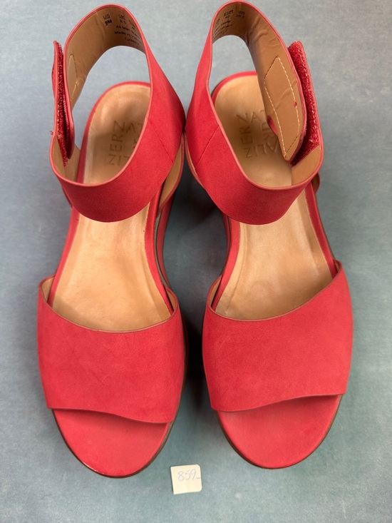 Naturalizer Shoes - Naturalized Red Women's Ankle-Strap Sandals Size 9
